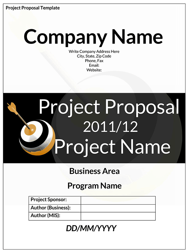 Editable Project Proposal Template Example
