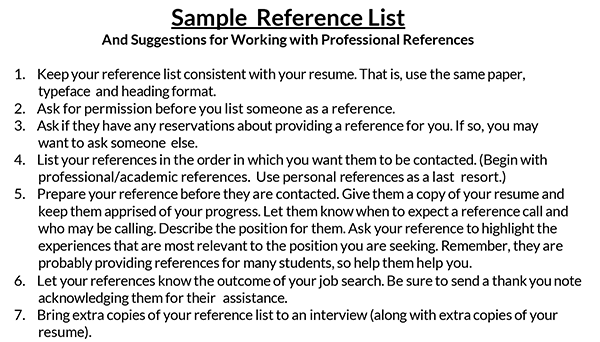 reference list template free 21