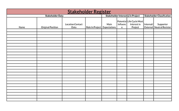 Streamline Stakeholder Analysis with Excel: Free Template 01