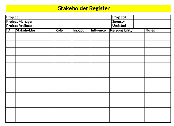 Streamline Stakeholder Analysis with Excel: Free Template 02