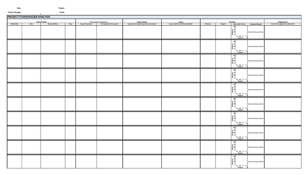 Excel Stakeholder Analysis Template 03