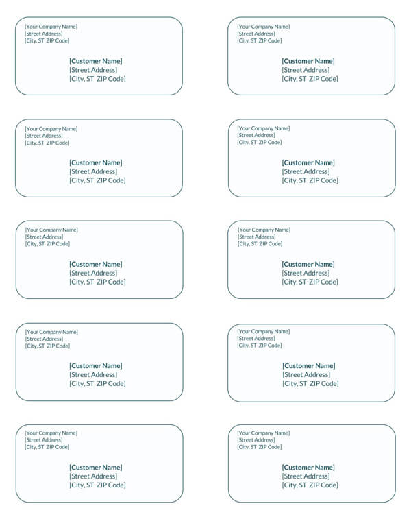 Printable Shipping Label Template - Example and Form