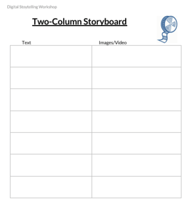 storyboard template a4 12