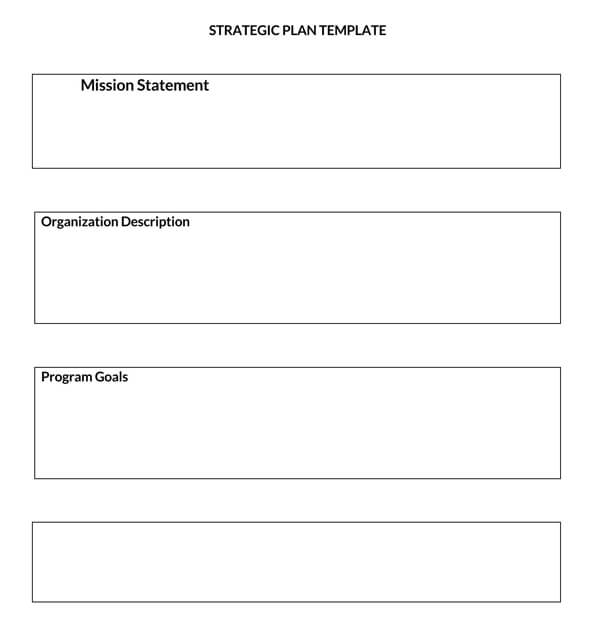strategic plan template free word doc