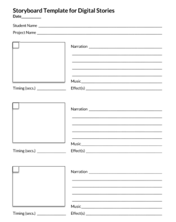 storyboard template pdf 28