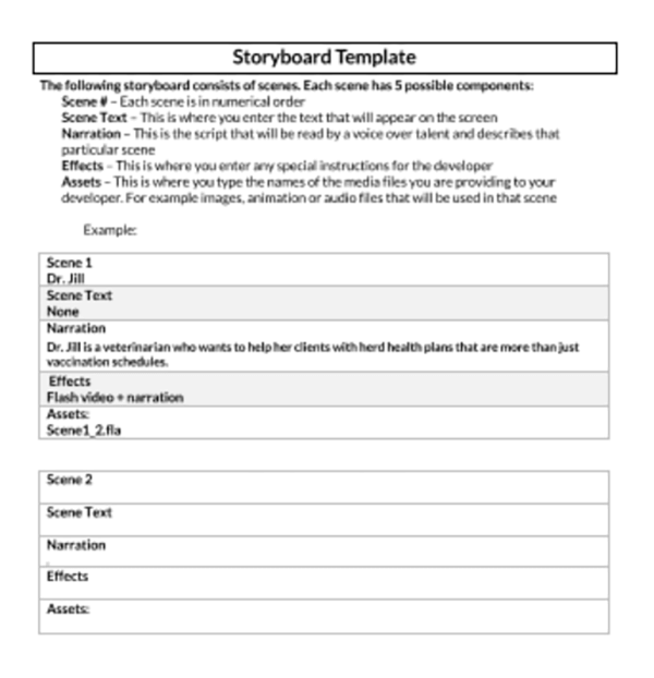 storyboard template doc 30