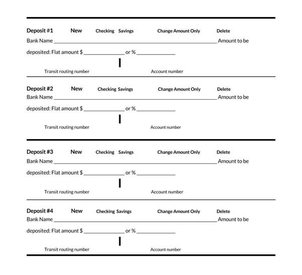 Professional Printable Deposit Slip Sample 11 in Word Format