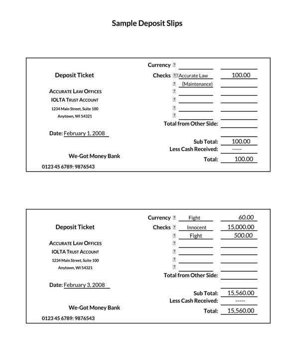 deposit slip download pdf