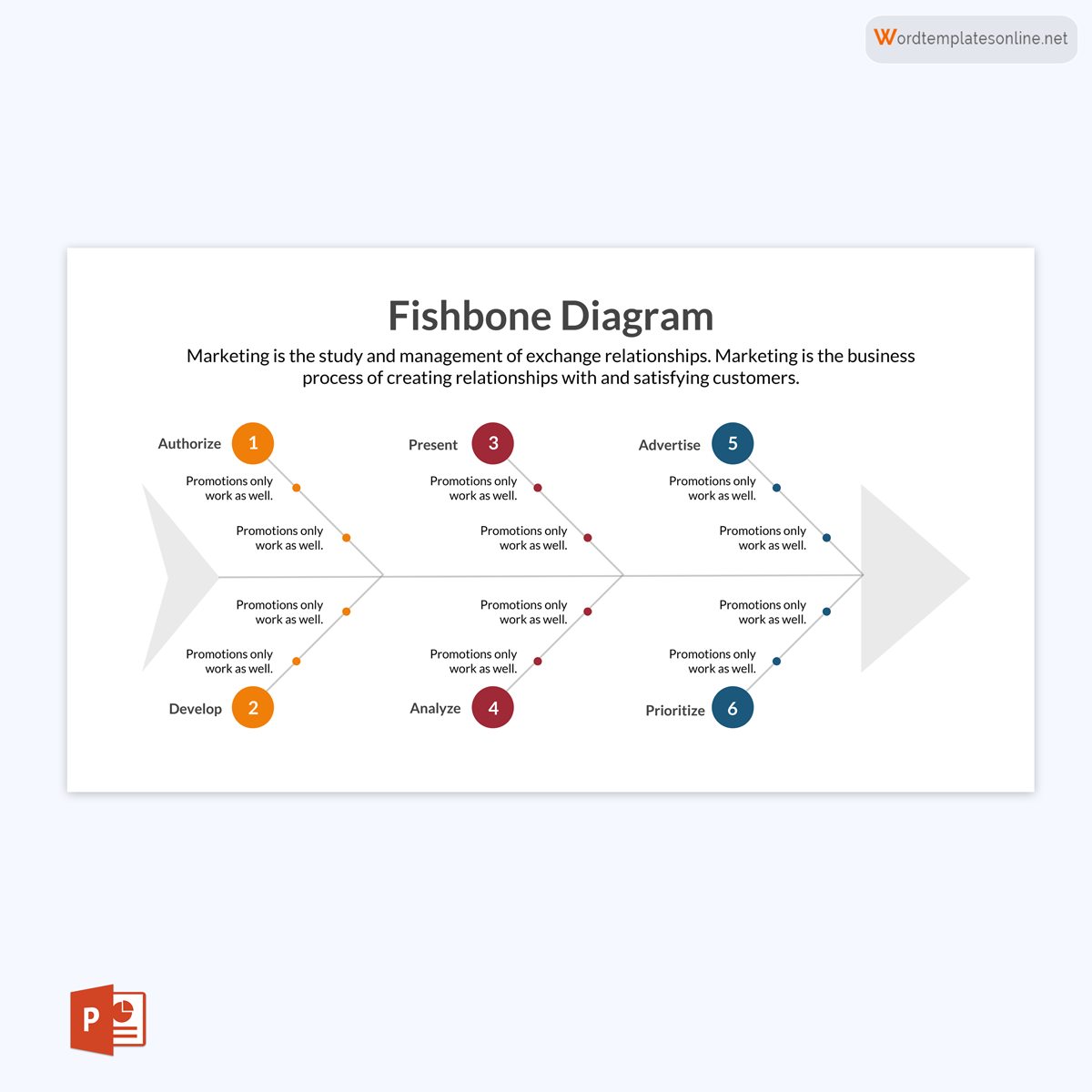 Editable Fishbone Diagram Template Example