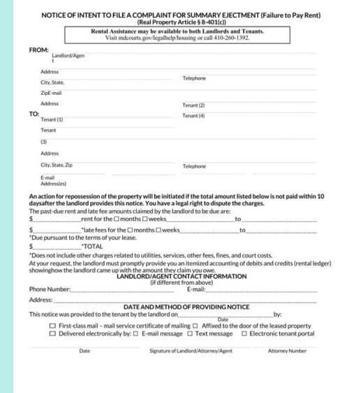 Maryland-10-Day-Notice-to-Quit-Nonpayment-Form