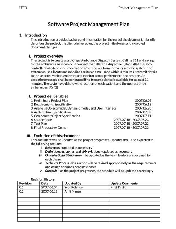 Software Project Proposal Template - Free Download