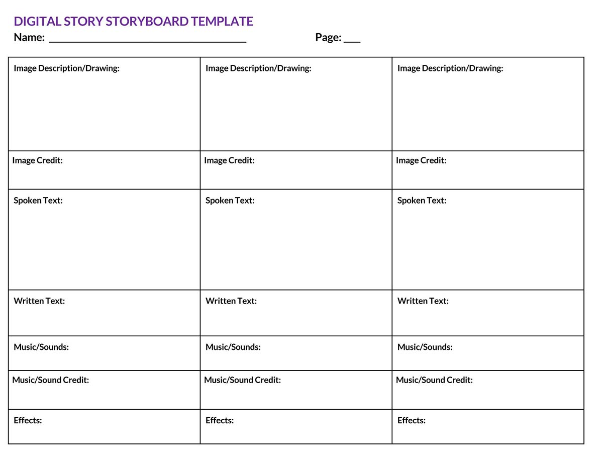 storyboard template pdf 36