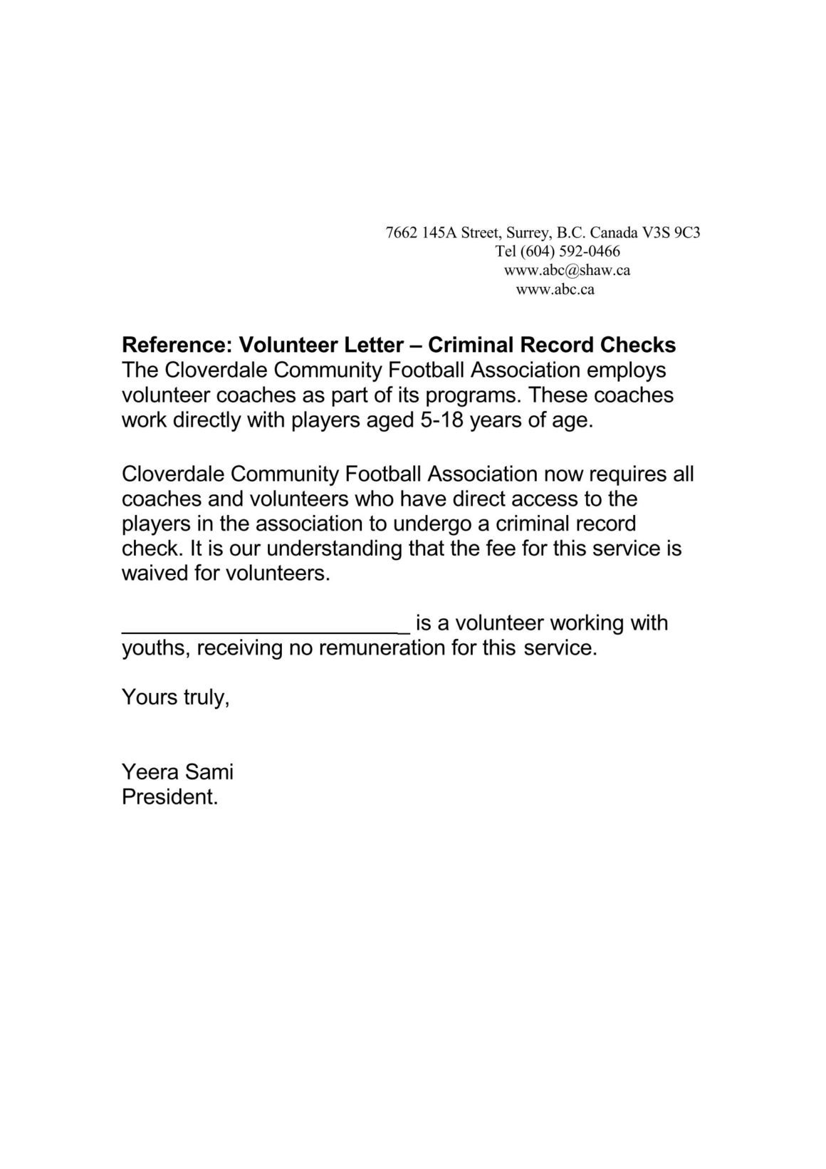 Volunteer Reference Letter 19 Best Examples (Writing Tips)