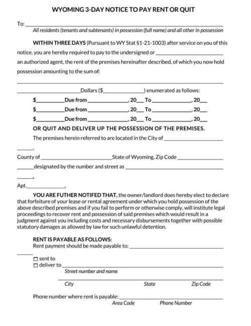 Wyoming-3-Day-Notice-to-Quit-Form