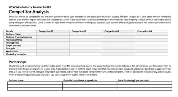Printable Competitive Analysis Template - Ready to Fill Out
