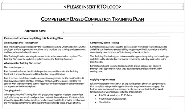 free training manual template doc 25