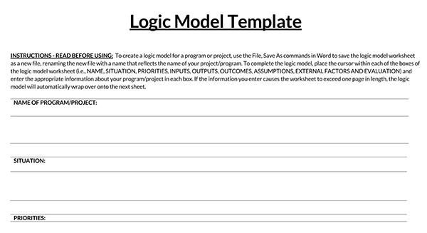 logic model template powerpoint free 26
