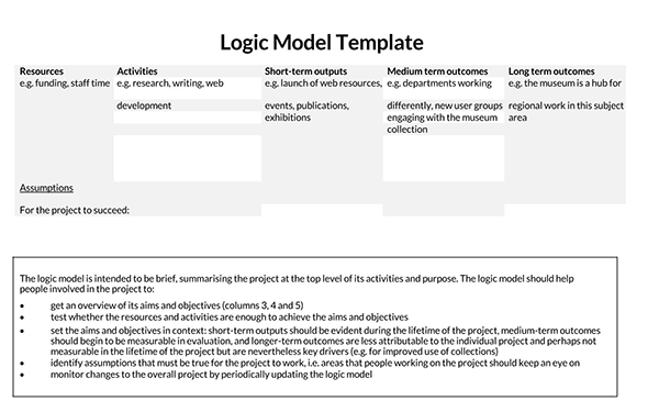 logic model template powerpoint free 40