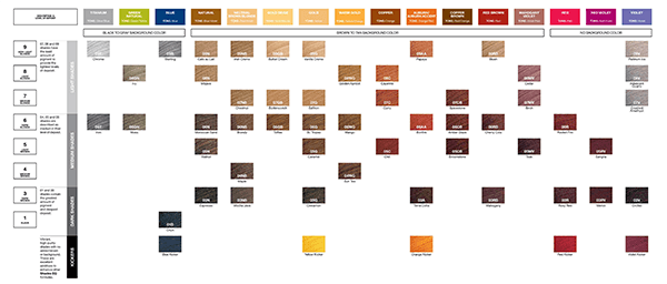 Redken Shades EQ Color Chart - Sample for Hair Salons
