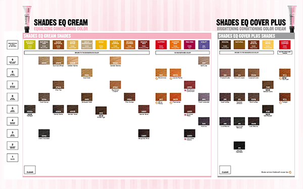 Redken Shades EQ Color Chart - Editable Template