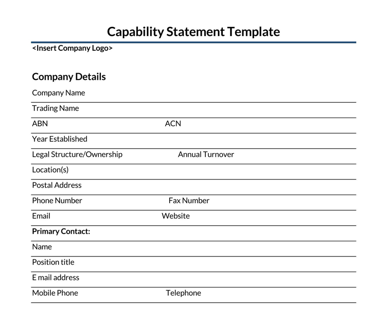 Modern capability statement template 07