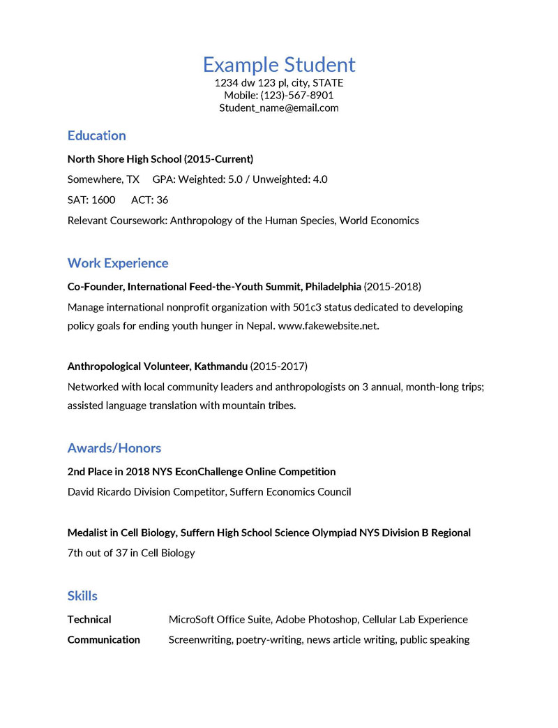 Free Editable Student College Resume Template 28 as Word Document