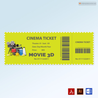 32 Free Event Ticket Templates (Word | PDF | AI | PSD)