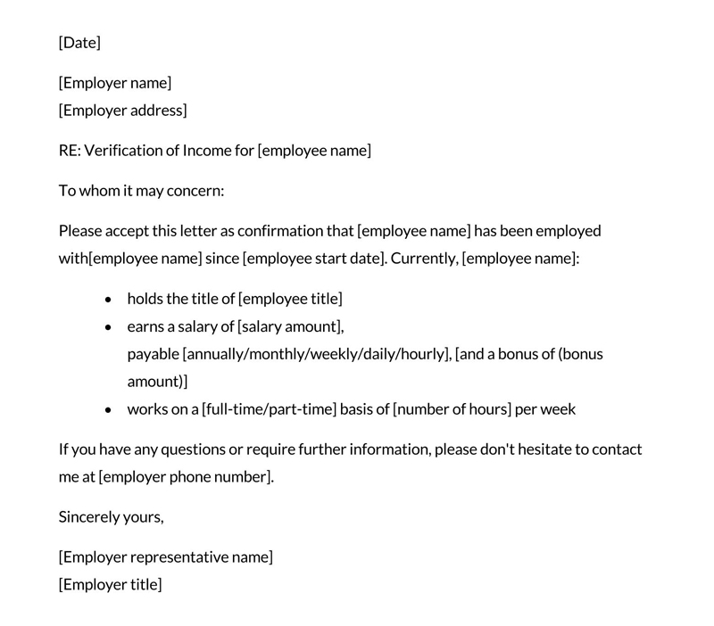 Printable proof of employment letter 21