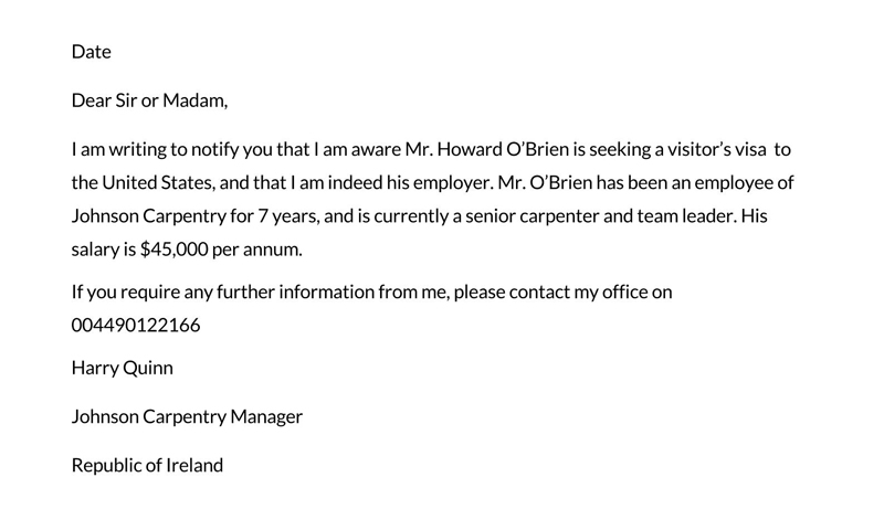 Editable proof of employment letter template 23