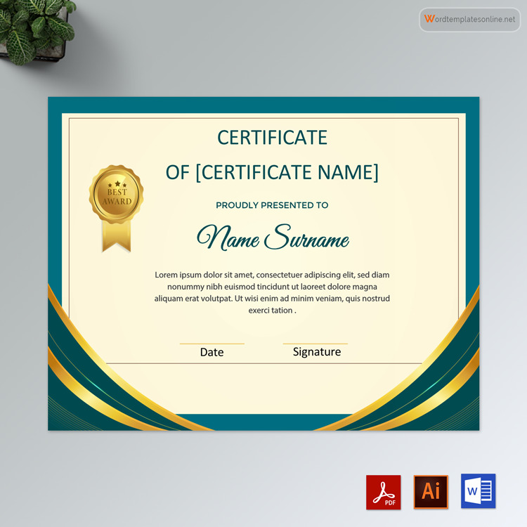 Free Printable Certificate of Completion