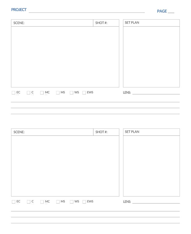 2-Panel - A4 Storyboard Template 25