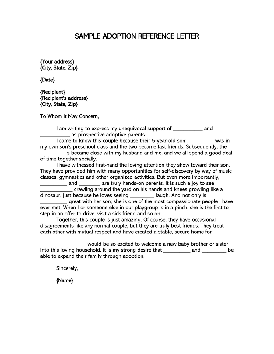 22 Adoption Reference Letter Samples How To Write Tips 22-adoption-reference-letter-samples-how-to-write-tips