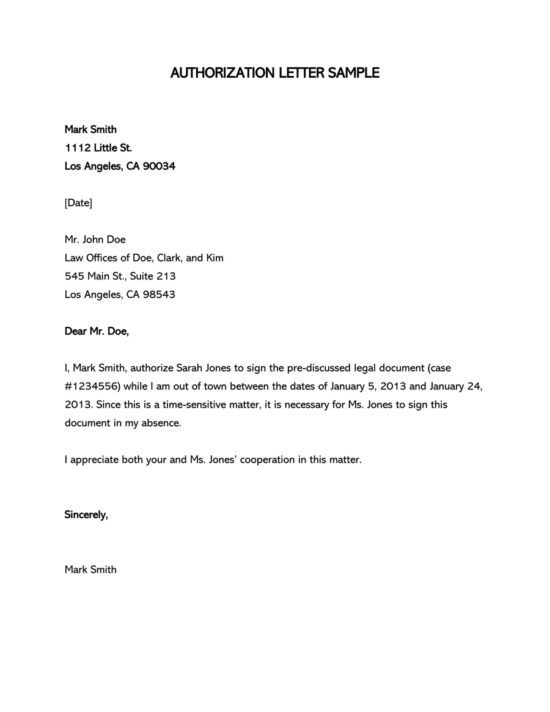 How to Write an Authorization Letter (Format, Sample Letters)