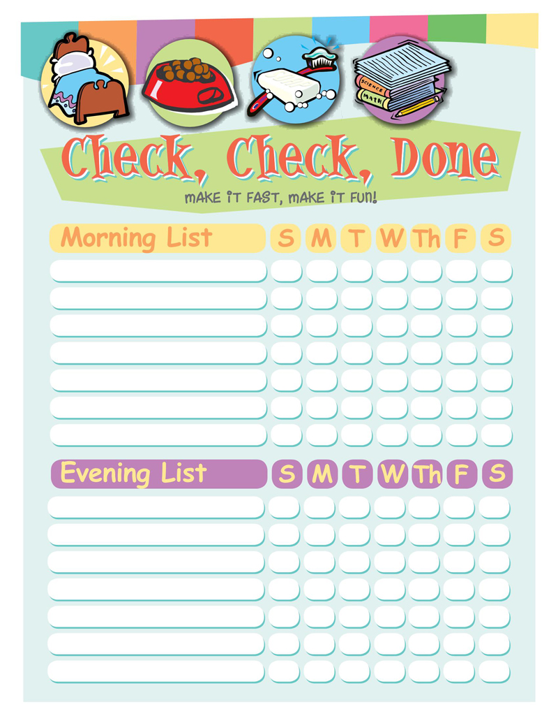 Free Printable Chore Chart Example