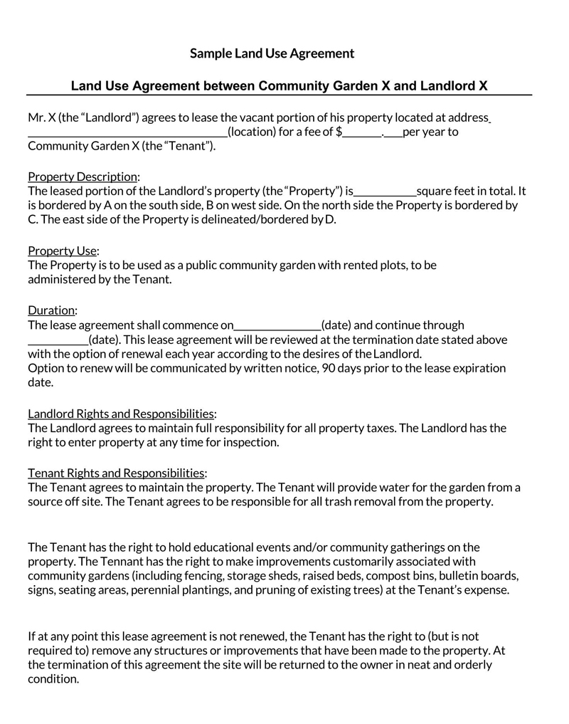 Word Land Lease Agreement Format