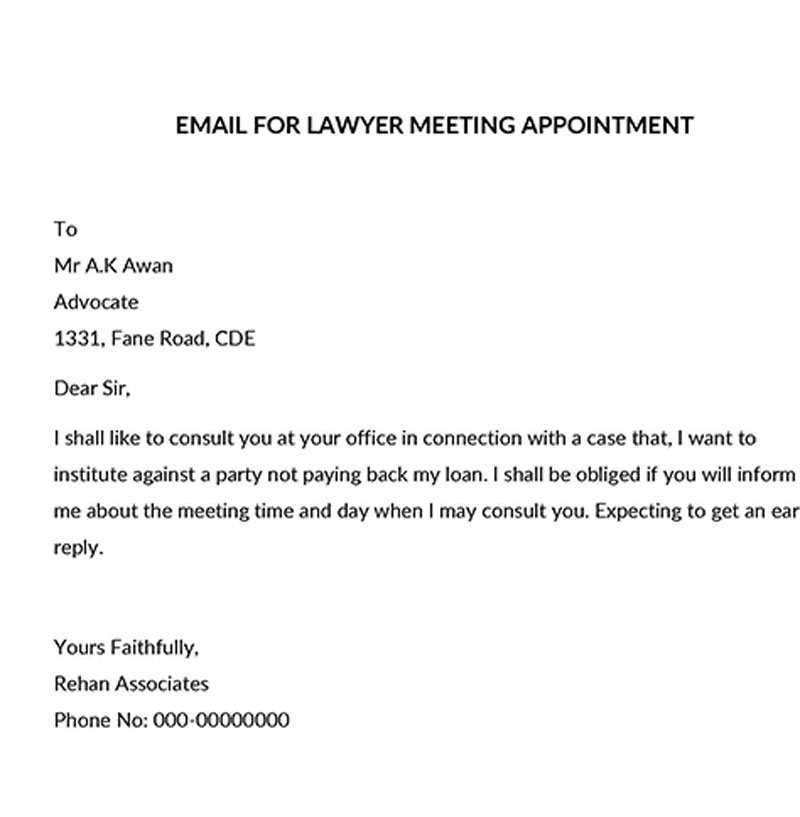 sample letter of request to hold a meeting