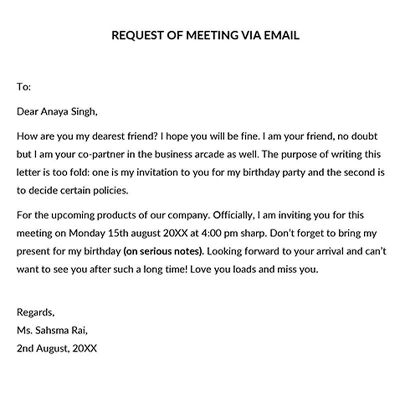 letter requesting a meeting with a government official pdf