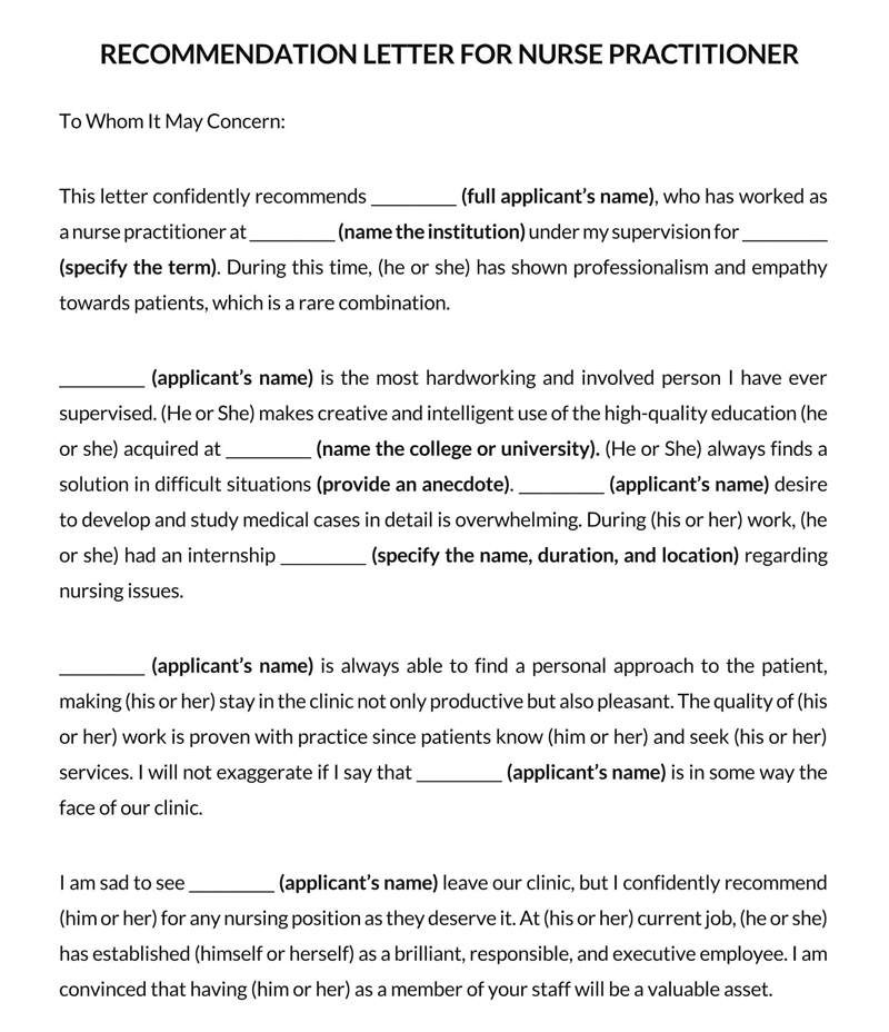 recommendation letter for nurses pdf