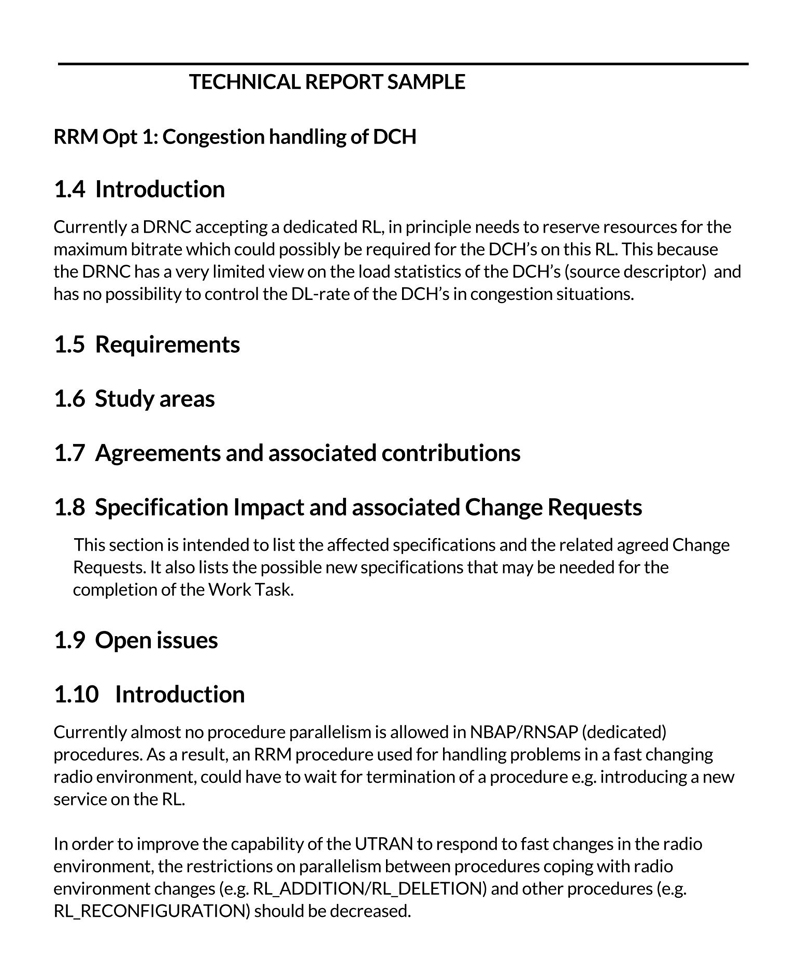 technical report template engineering