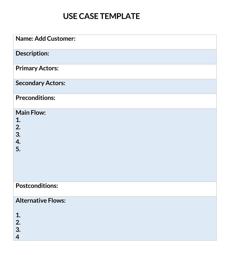 business use case template excel