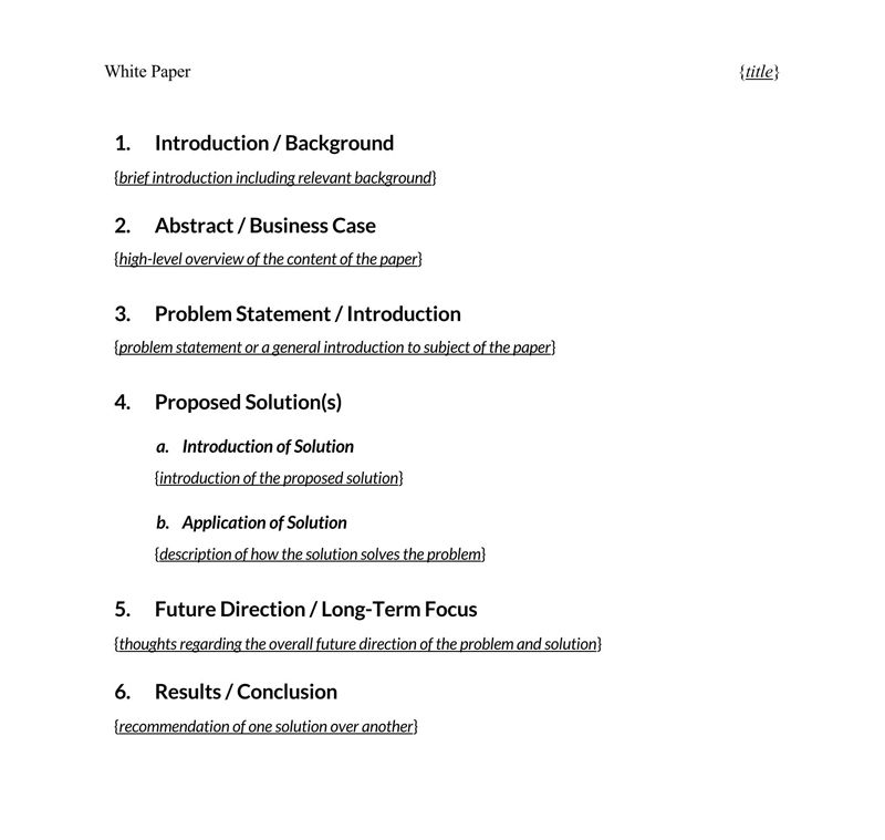 white paper template free download