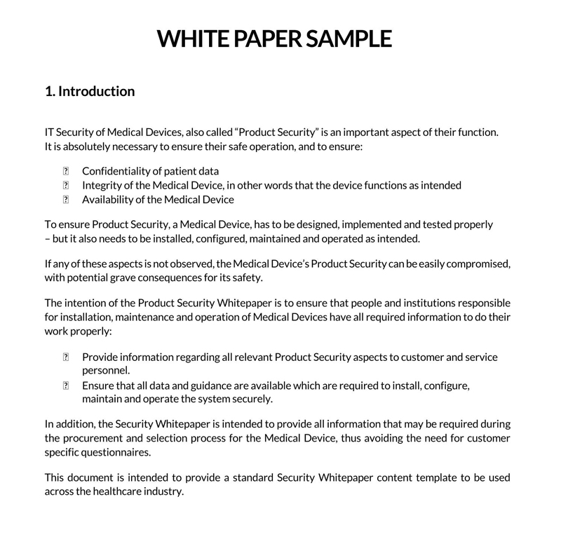 crypto white paper template word