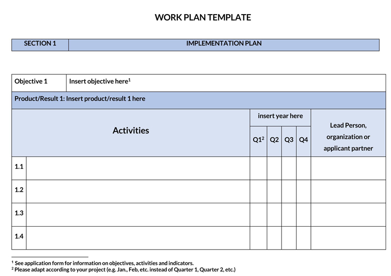 work plan template 2021