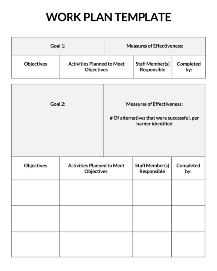 25 Effective Work Plan Templates Excel Word 25 Effective Work Plan Templates Excel Word