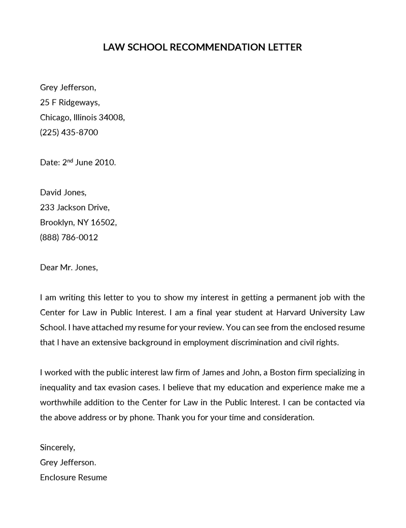  Law School Recommendation Letter 08-2021