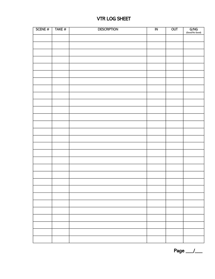 30 Free Daily Activity Log Templates (Excel, Word, PDF)