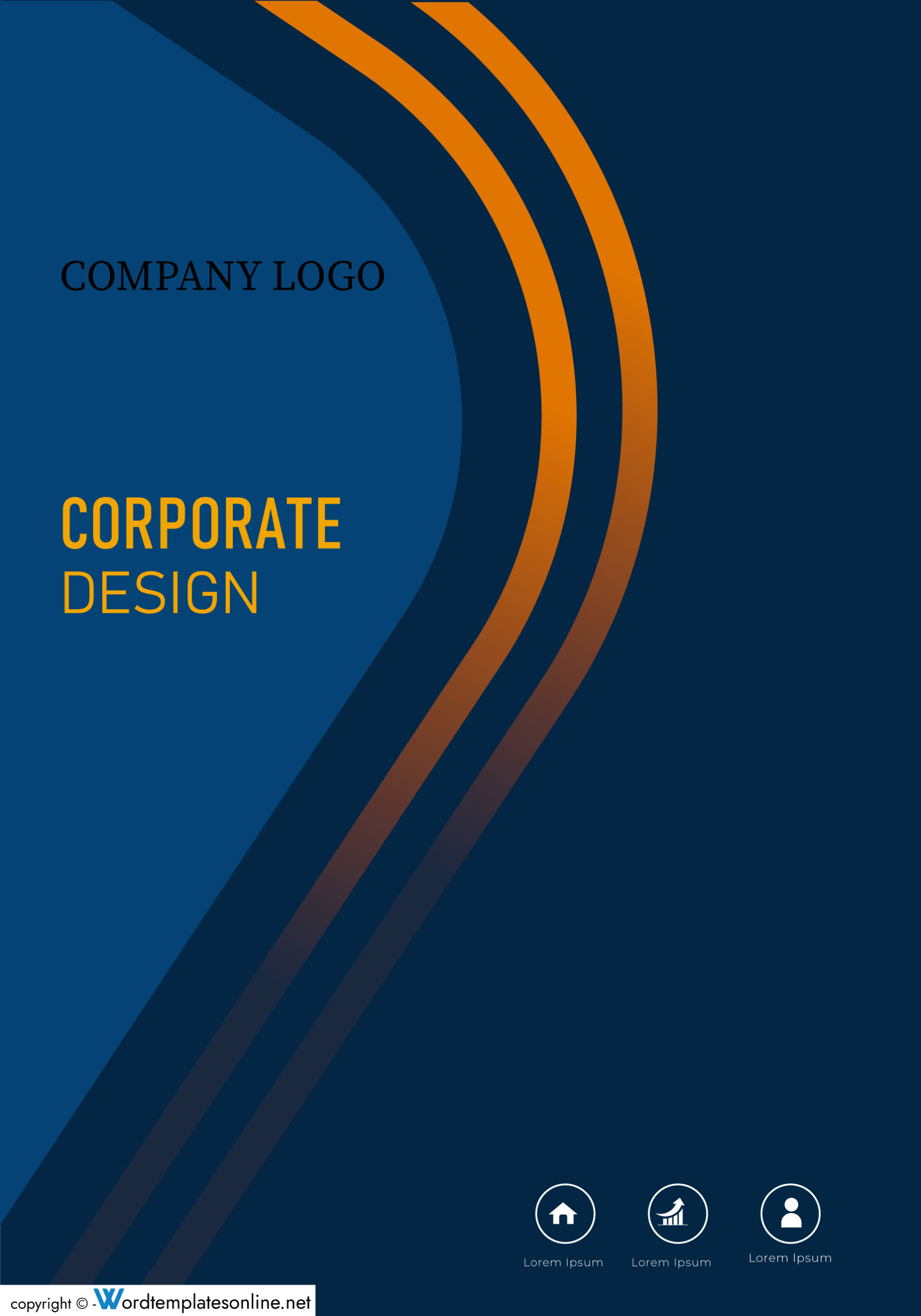 Professional Corporate Design Cover Page Template - Free Download