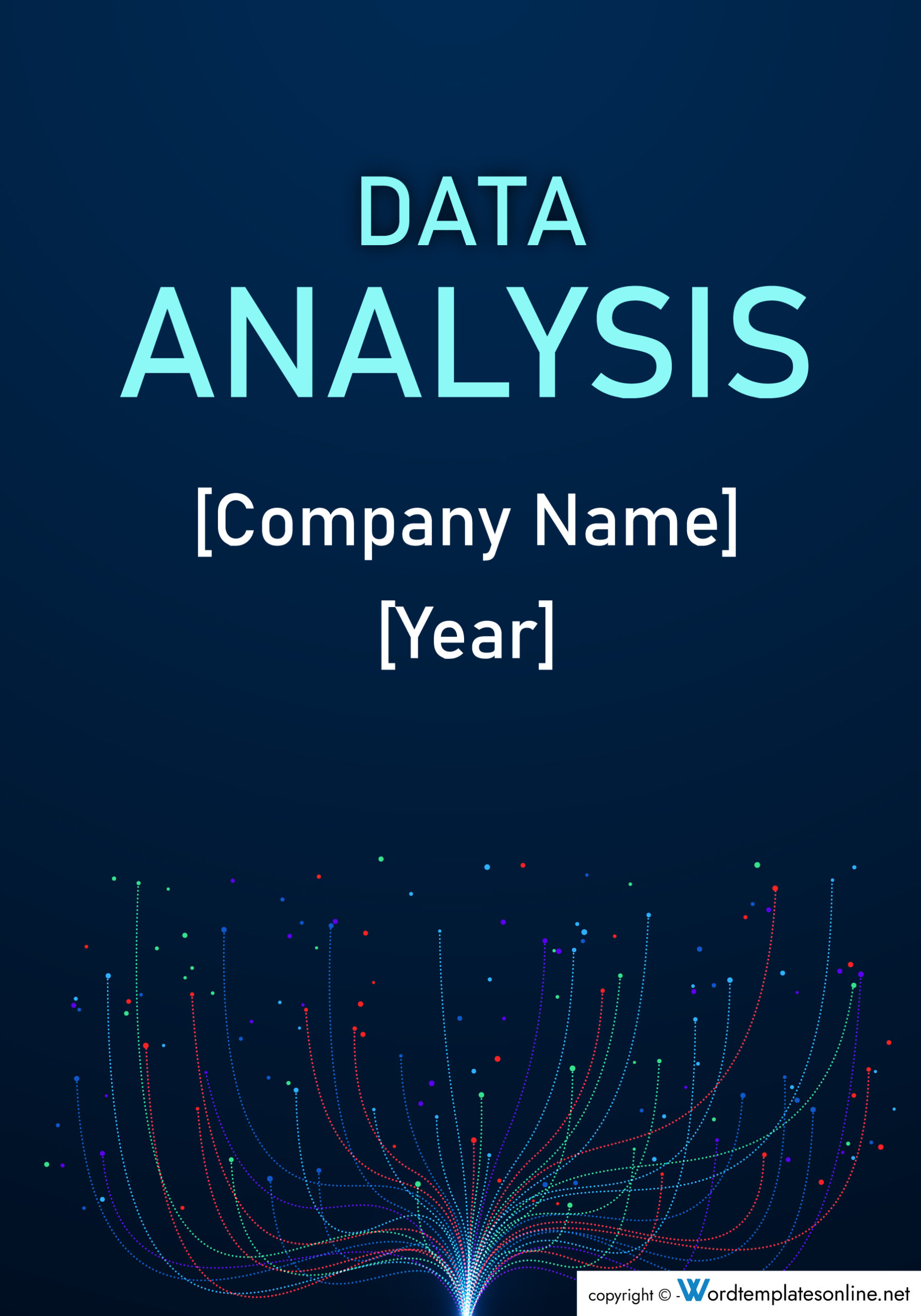 Free Data Analysis Cover Page Illustrator Template