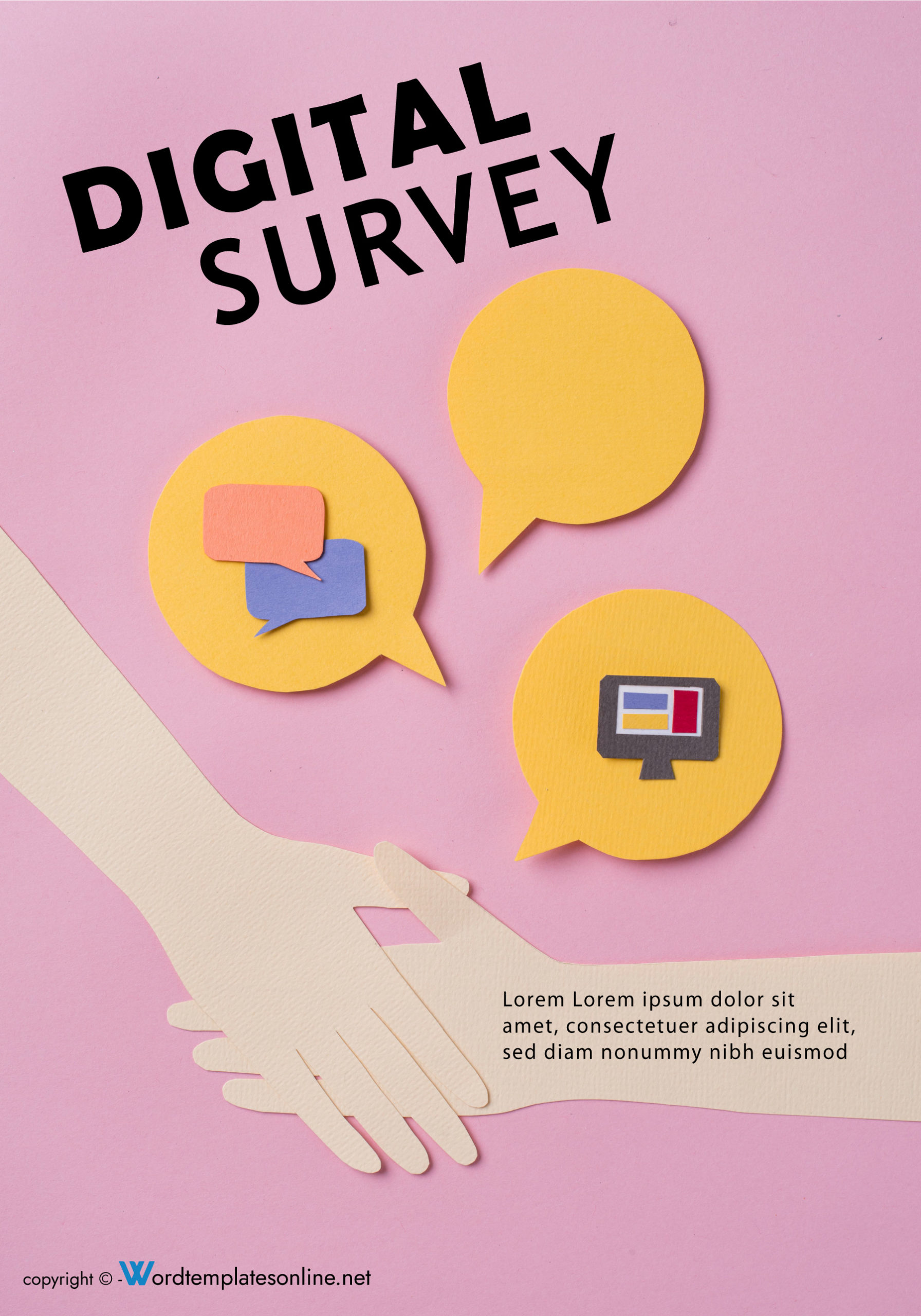 Digital Survey Cover Page Template - Editable and Print-Ready
