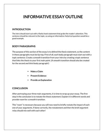 35 Free Essay Outline Templates | How to Write (9 Types)
